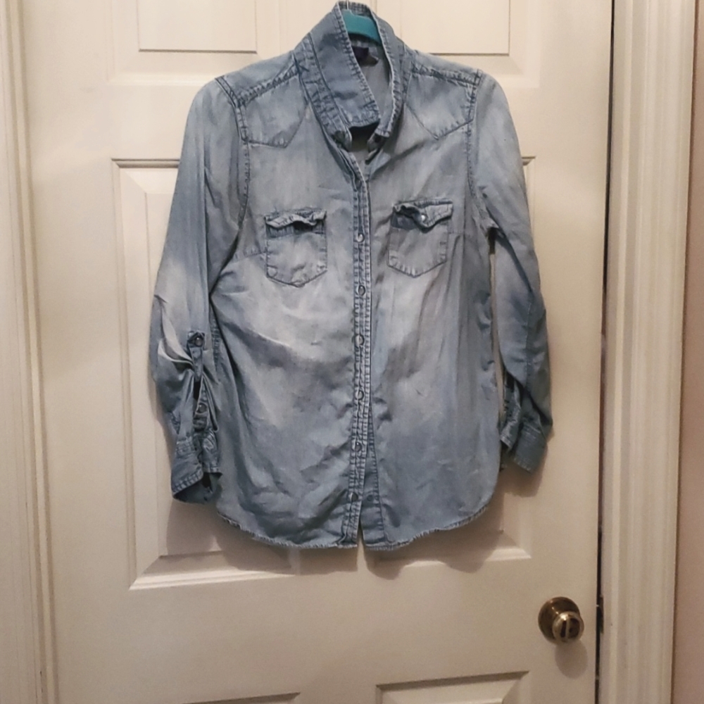 Jean button up